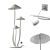  Mushroom Floor Lamp. Unique Design 3D model small image 5