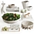 Elegant Decor Set with Textures 3D model small image 1