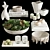 Elegant Decor Set with Textures 3D model small image 2