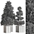 Plum Pines Outdoor Plant 3D model small image 5