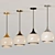 Modern Dome Pendant Light with Opal Glass 3D model small image 3