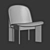 Modern Chisel Lounge Chair Collection 3D model small image 5