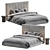 Modern Low Profile King Bed 3D model small image 5