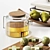 Fruitful Decor Set with Books 3D model small image 4