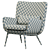 Minimalistic Modern Cammy Armchair 3D model small image 5