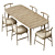 Elegant Emilia & Clover Table 3D model small image 2