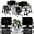 Elegant Physix Office Chair 3D model small image 4