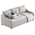 Convertible Sofa Bed KD75 3D model small image 5