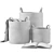 ZARA HOME Cotton Basket Set 3D model small image 6