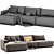 Muuto Connect 3-Seater Modular Sofa 3D model small image 4