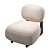 Elegant Aria Accent Chair 3D model small image 3