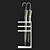 Modern Steel Umbrella Holder Stand 3D model small image 2