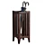 Solid Wood Umbrella Stand, UV Unwrapped 3D model small image 1