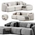 Modern Modular Sofa by Westwing 3D model small image 1