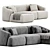 Modern Modular Sofa by Westwing 3D model small image 2