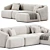 Modern Modular Sofa by Westwing 3D model small image 3