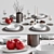 Scandinavian Style Table Setting 3D model small image 1