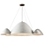 Modern Elegance: Colline 5 Chandelier 3D model small image 1