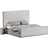 Luxury Hylan Bed Collection 3D model small image 5