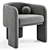 Elegant Milo Baughman Armchair Modernism 3D model small image 4