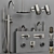 Ritmonio DIAMETRO35 Faucet Set-Fingerprint Design 3D model small image 2