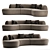 Ashton Sofa Variety by Corner 3D model small image 3