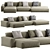 Contemporary Boca Navi Sofa Design 3D model small image 4