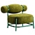 Sleek Chignon Lounge Chair 3D model small image 5