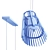 Modern Linear LED Suspension Light 3D model small image 3
