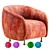 Luxury Lucien Chair 3D Model 3D model small image 1