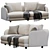 Modern Italian Avalon Sofa Set 3D model small image 5