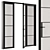 Compact Metal Glass Door Kit 3D model small image 4