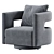 Modern Swivel Armchair Collection 3D model small image 4