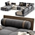 Swan Hemingway Sofa: Elegant Design 3D model small image 2