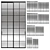 Aluminum Partitions Formato Height Varying 3D model small image 1