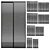 Aluminum Partitions - Various Heights 3D model small image 1