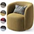 Tailored Menik Chair with Cushion 3D model small image 3