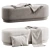 Montbel Oval Pouf Tablet 5277 3D model small image 2