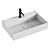 Modern Rectangular Washbasin Collection 3D model small image 2