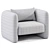 Modern Jacob Armchair: Sleek Design 3D model small image 6