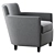 Elegant a.rudin Armchair Design 3D model small image 2