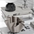 Modern Decorative Set with Statue 3D model small image 3