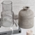 Modern Decorative Set with Statue 3D model small image 5