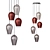 Cascade Glass Pendant Light 3D model small image 2