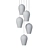 Cascade Glass Pendant Light 3D model small image 3