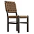 Modern Espresso Gable Chair 3D model small image 4