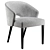 Modern Bright Cahn Armchair 202 3D model small image 1