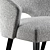 Modern Bright Cahn Armchair 202 3D model small image 2