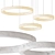 Elegant Alabaster Glass Chandelier 3D model small image 1