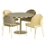 Sleek Angelo Chair & Anderson Table 3D model small image 3